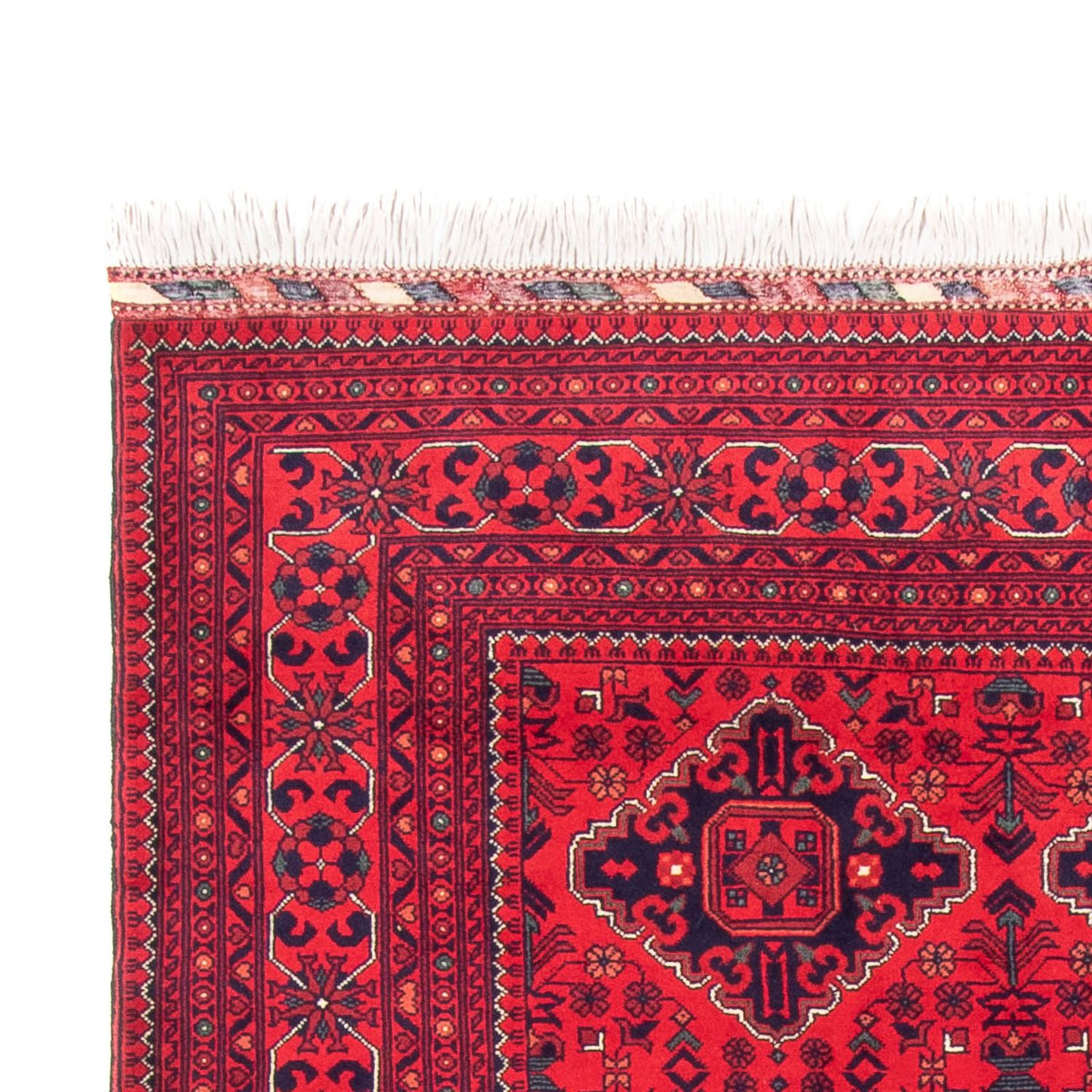 Afghansk tæppe - 293 x 196 cm - rød