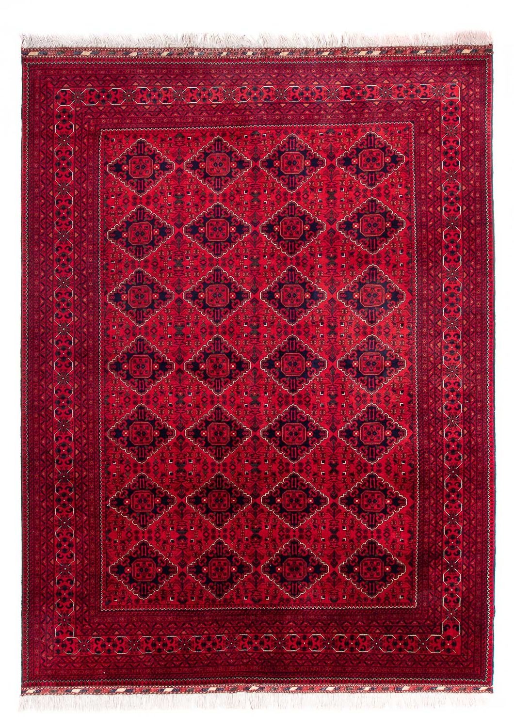 Afghansk tæppe - 345 x 244 cm - rød