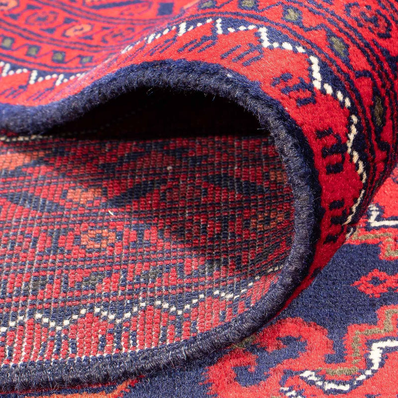 Afghansk tæppe - 345 x 244 cm - rød