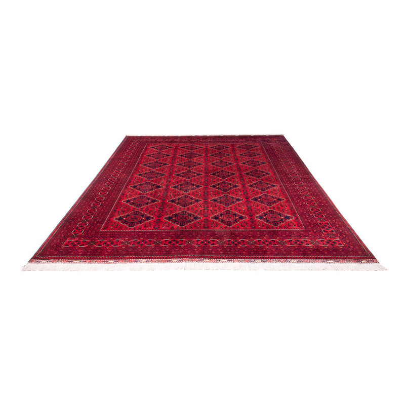 Afghansk tæppe - 345 x 244 cm - rød