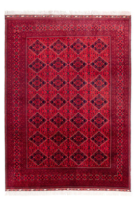 Afghansk tæppe - 349 x 246 cm - rød