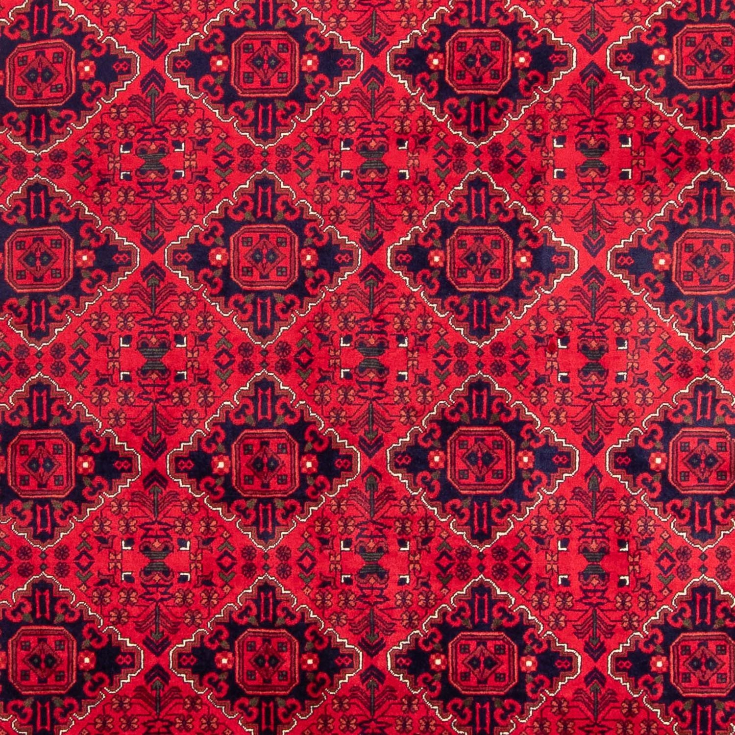 Afghansk tæppe - 349 x 246 cm - rød