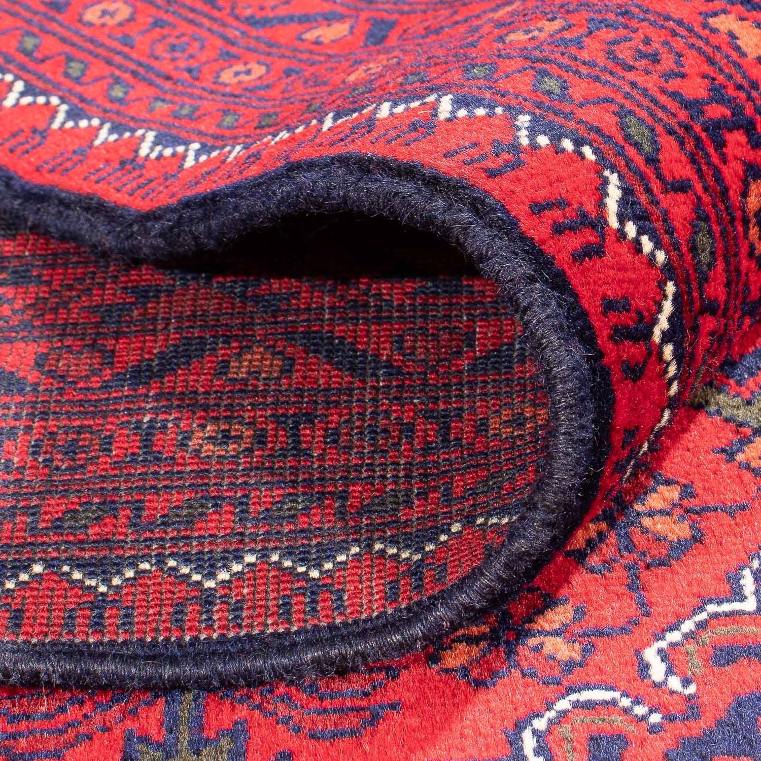 Afghansk tæppe - 349 x 246 cm - rød
