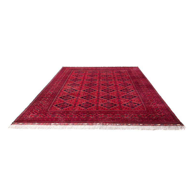 Afghansk tæppe - 349 x 246 cm - rød