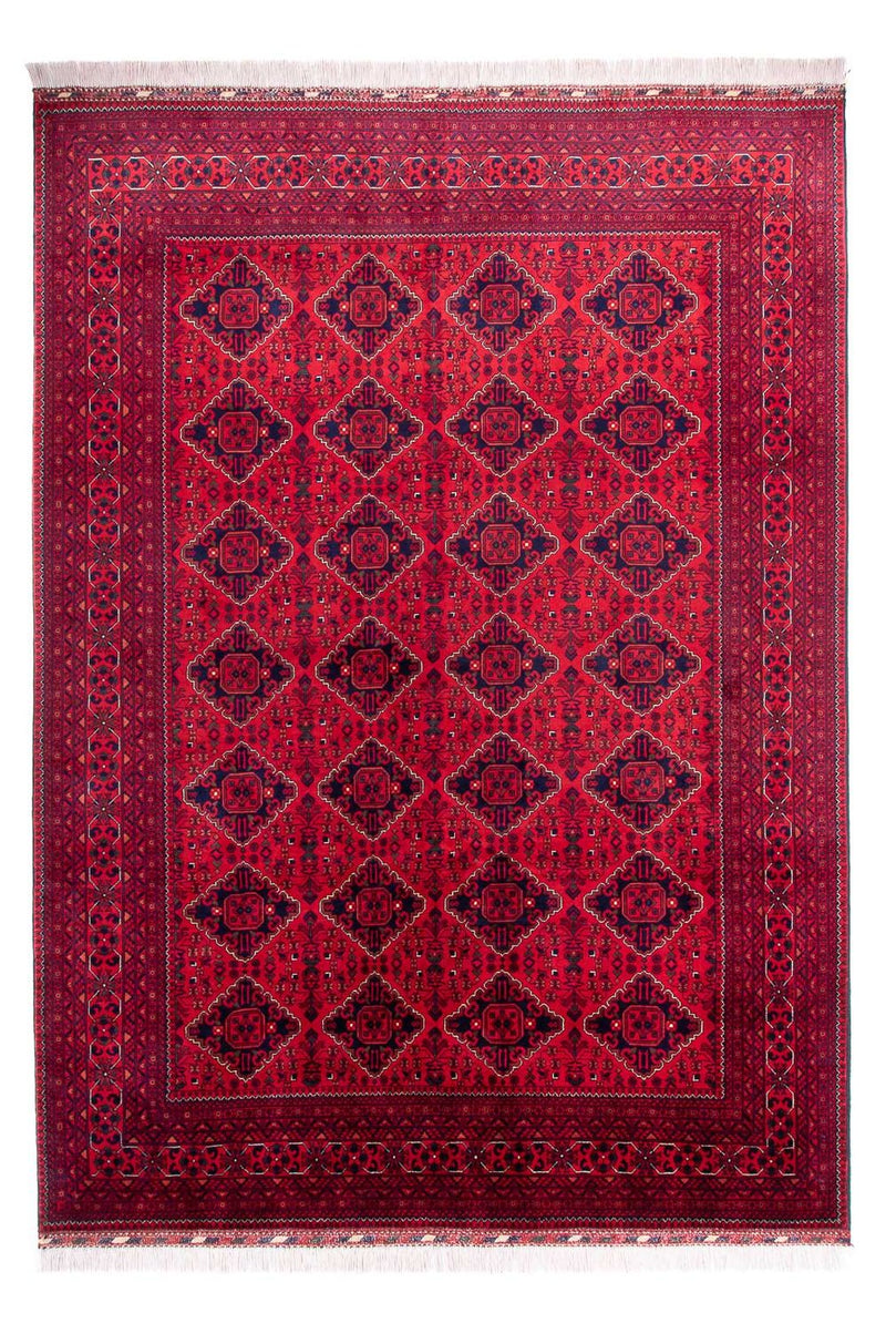 Afghansk tæppe - 346 x 246 cm - rød