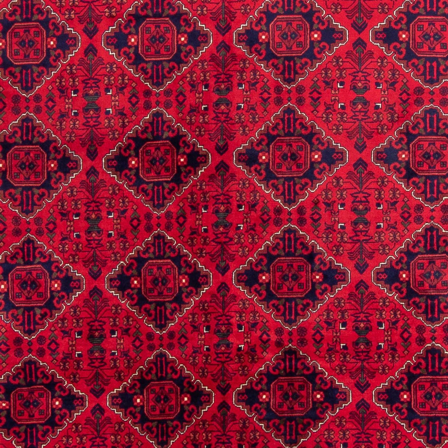 Afghansk tæppe - 346 x 246 cm - rød