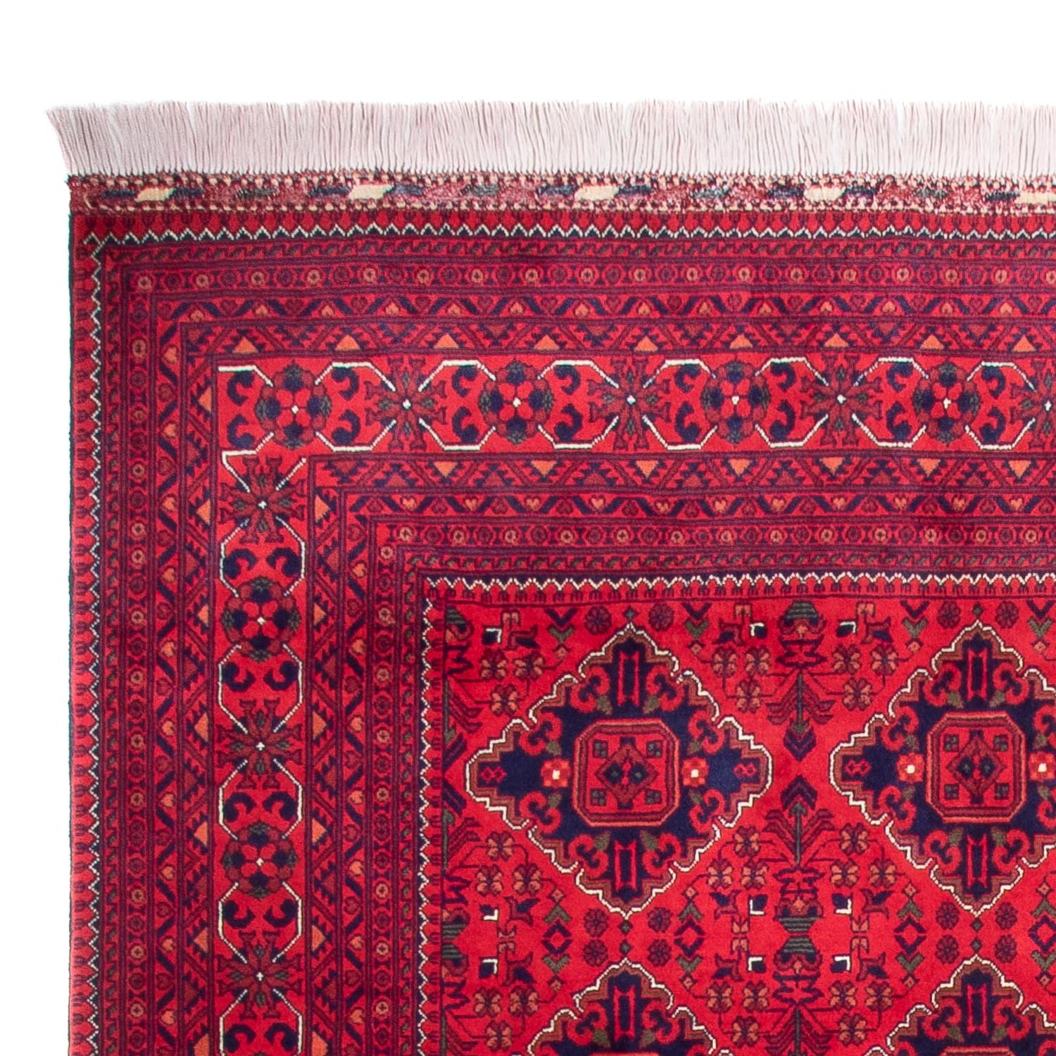 Afghansk tæppe - 346 x 246 cm - rød