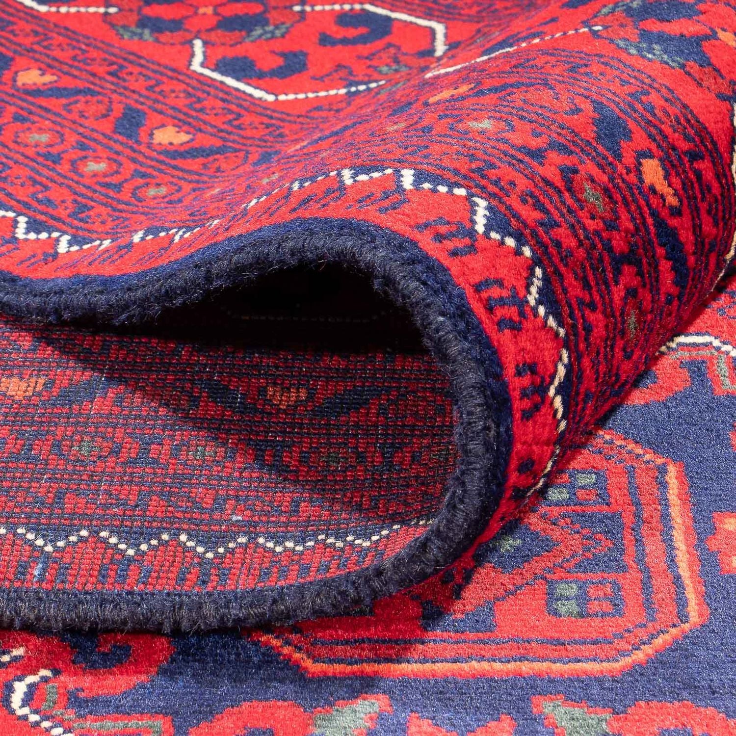 Afghansk tæppe - 346 x 246 cm - rød