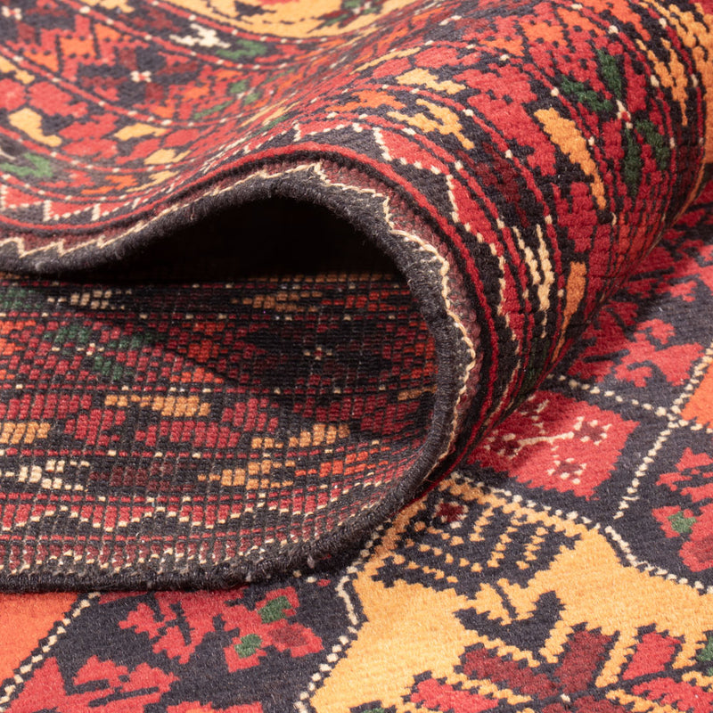 Afghansk tæppe - 296 x 197 cm - mørk beige