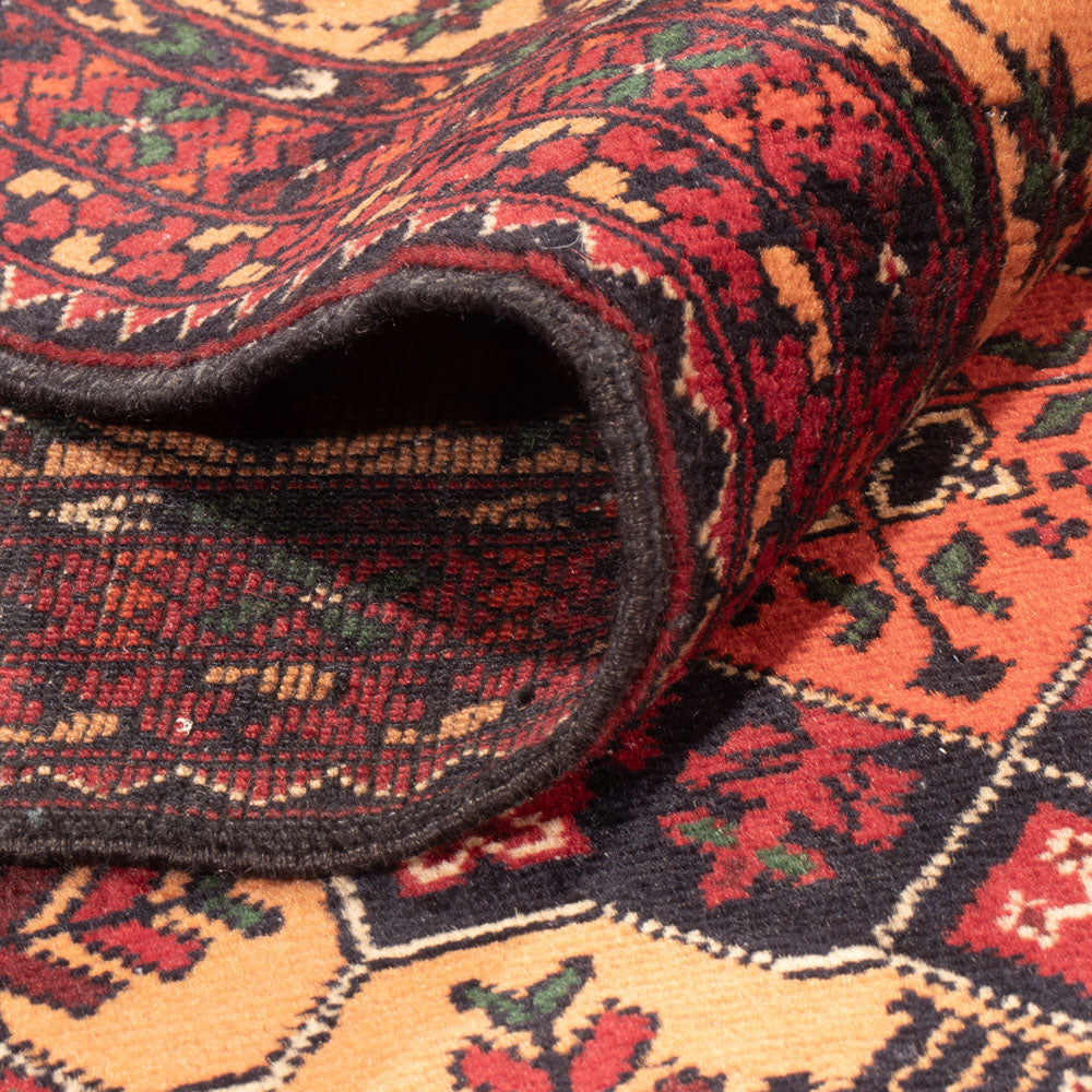 Afghansk tæppe - 284 x 199 cm - mørk beige