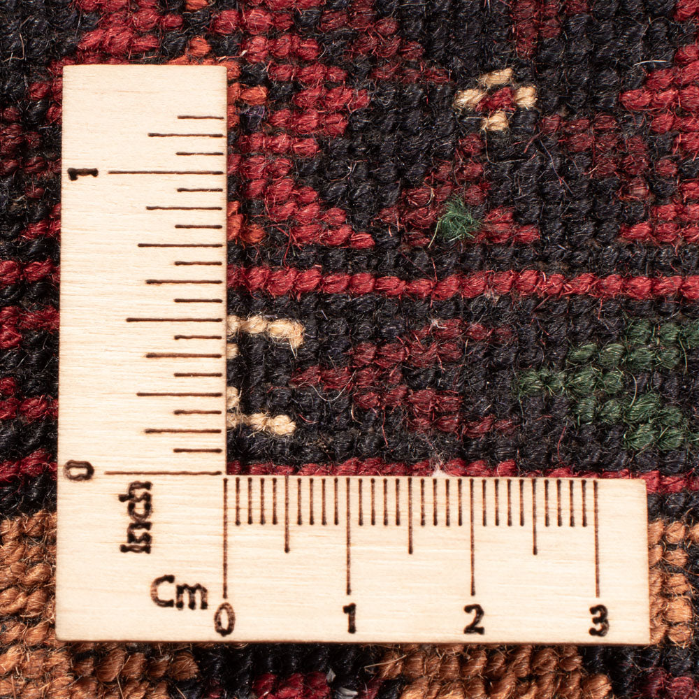 Afghansk tæppe - 284 x 199 cm - mørk beige