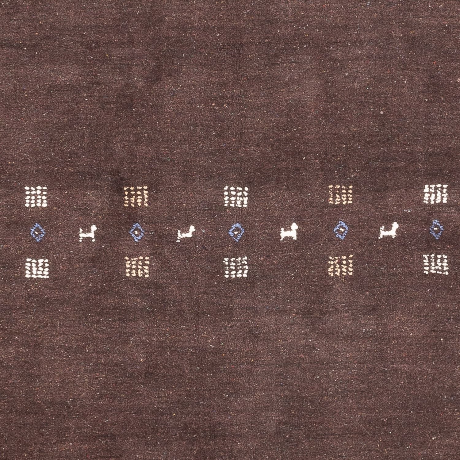 Gabbeh Tæppe - Loribaft Persisk - 230 x 160 cm - mørk beige