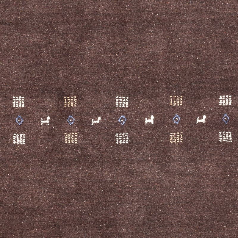 Gabbeh Tæppe - Loribaft Persisk - 230 x 160 cm - mørk beige