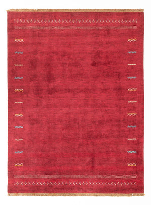 Gabbeh Tæppe - Loribaft Persisk - 300 x 240 cm - rød
