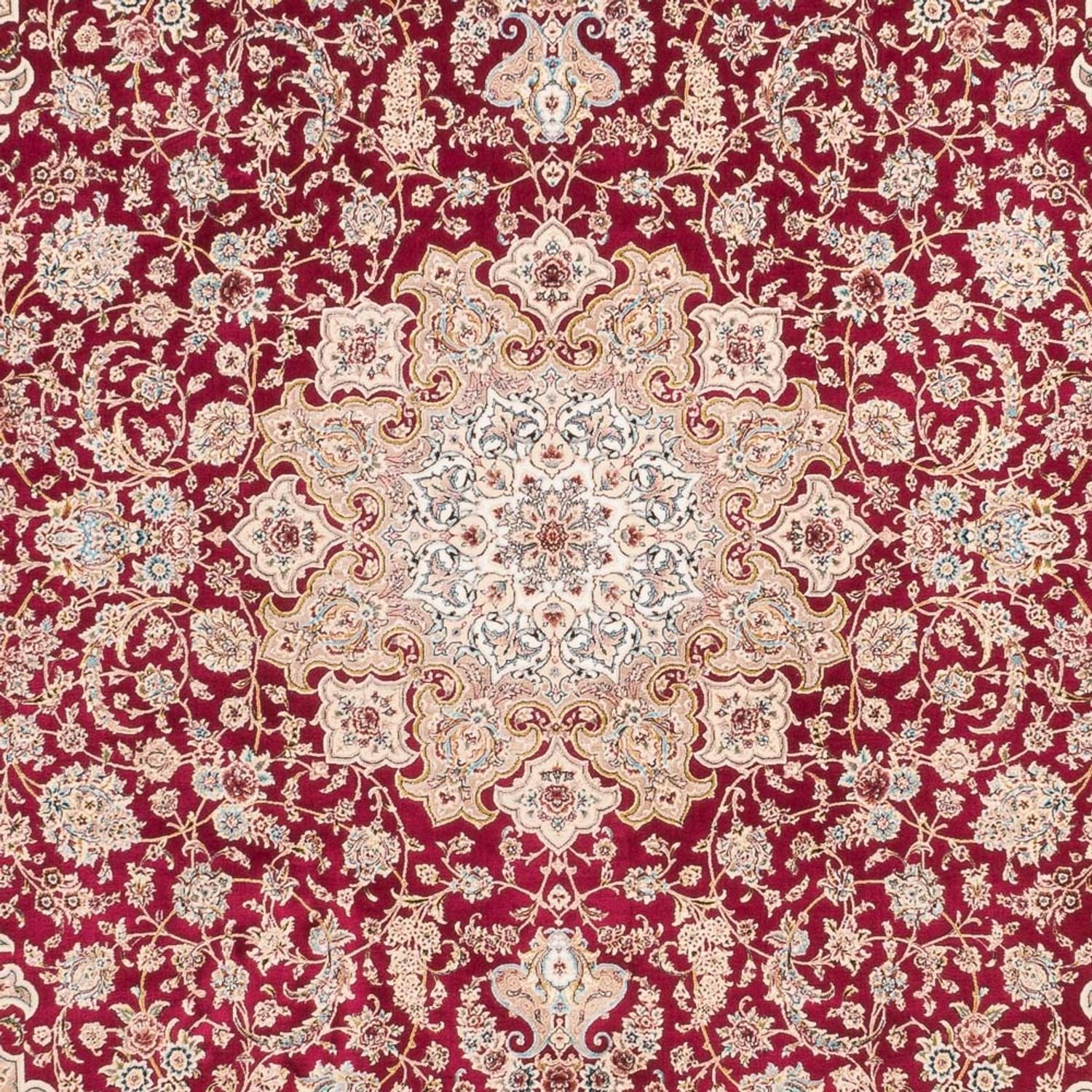 Silketæppe - Ghom Silk - Premium - 227 x 145 cm - rød