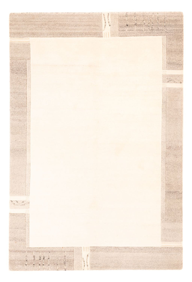 Nepal Tæppe - 200 x 142 cm - hvid