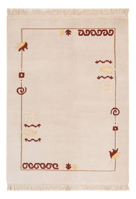 Nepal Tæppe - 180 x 120 cm - lys beige