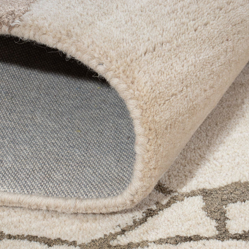 Designer tæppe - 242 x 152 cm - beige