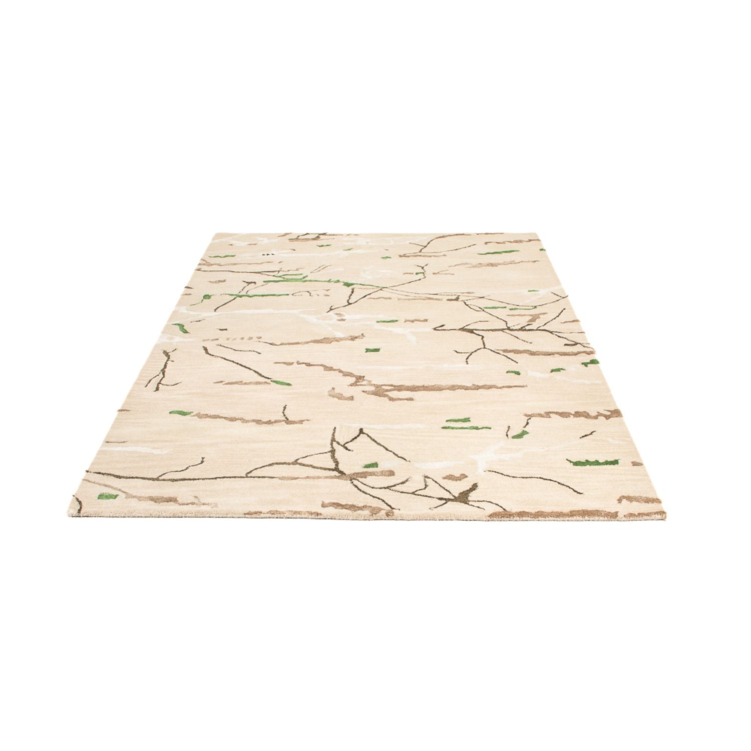Designer tæppe - 242 x 152 cm - beige