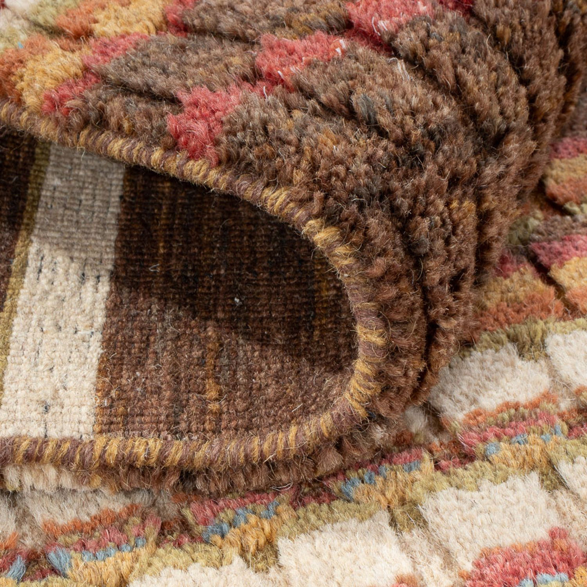 Gabbeh Tæppe - Loribaft Softy - 150 x 100 cm - flerfarvet