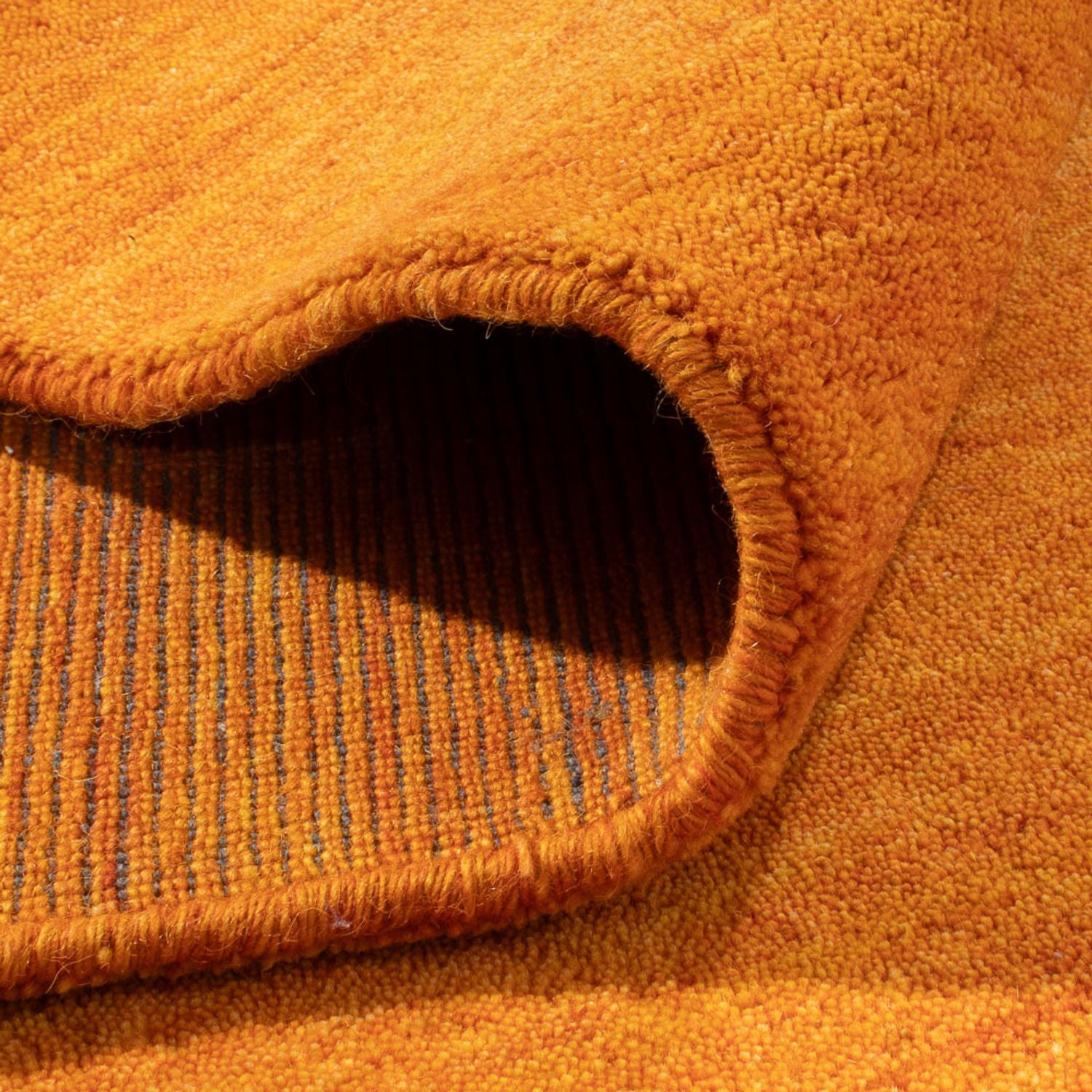 Gabbeh-tæppe - Softy firkantet  - 250 x 250 cm - guld