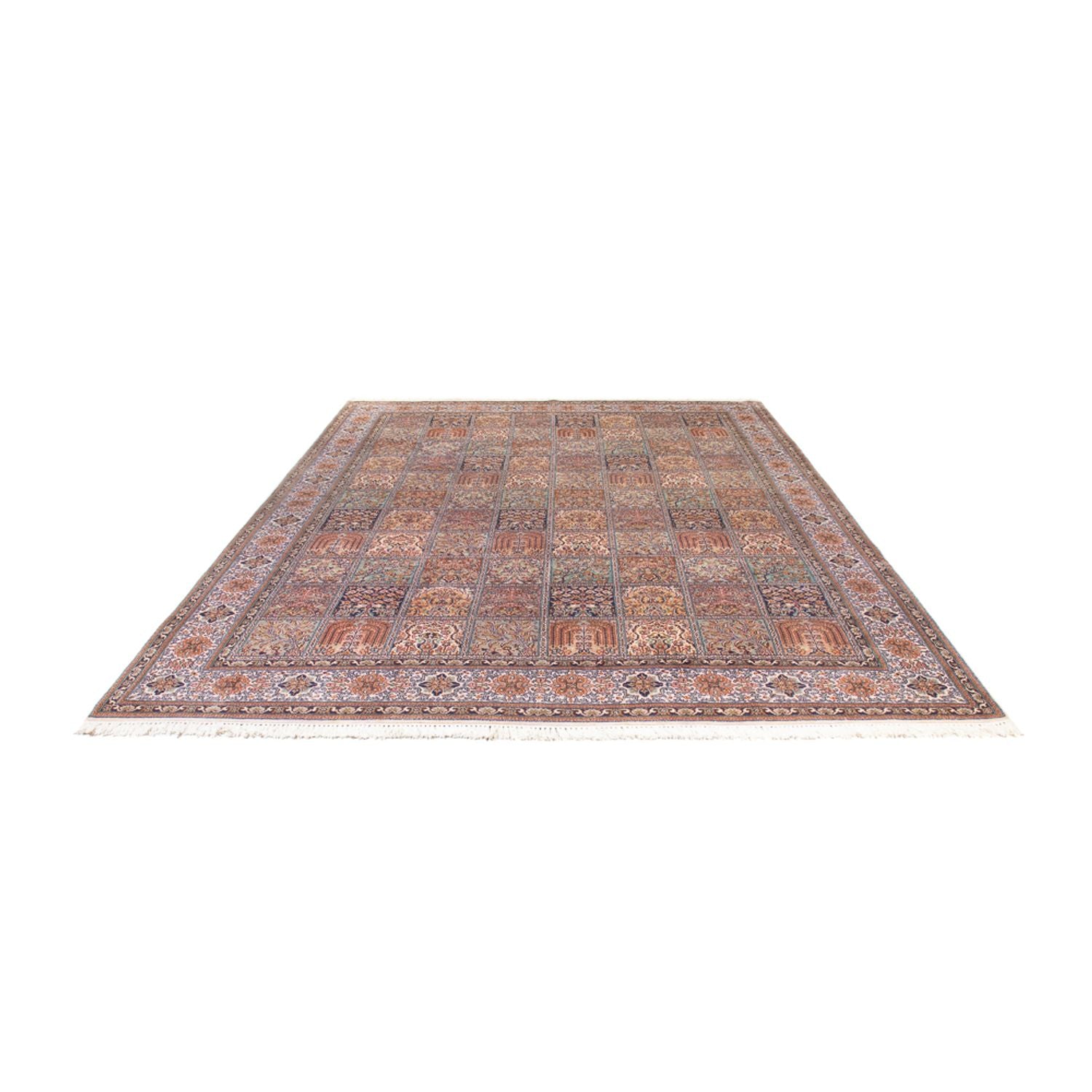 Silketæppe - Kashmir Silk - 337 x 247 cm - lysrød