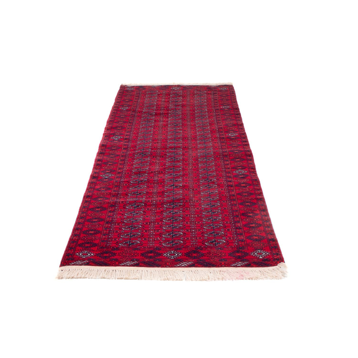 Løber Afghansk tæppe - Bukhara - 260 x 85 cm - rød