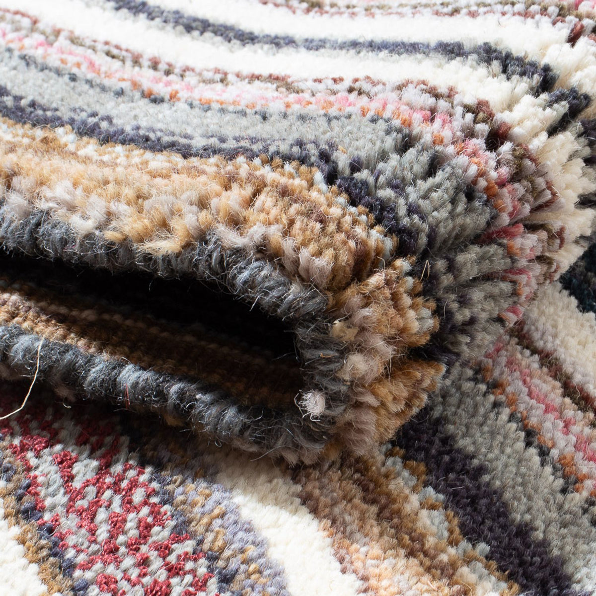 Løber Uldtæppe - 160 x 90 cm - flerfarvet