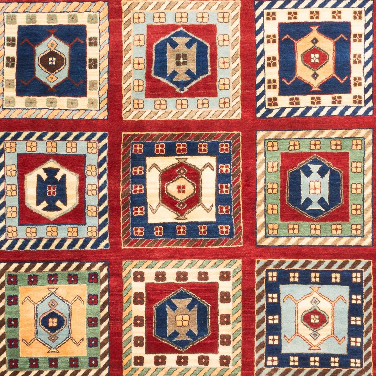 Gabbeh-tæppe - Loribaft Indus - 241 x 168 cm - flerfarvet