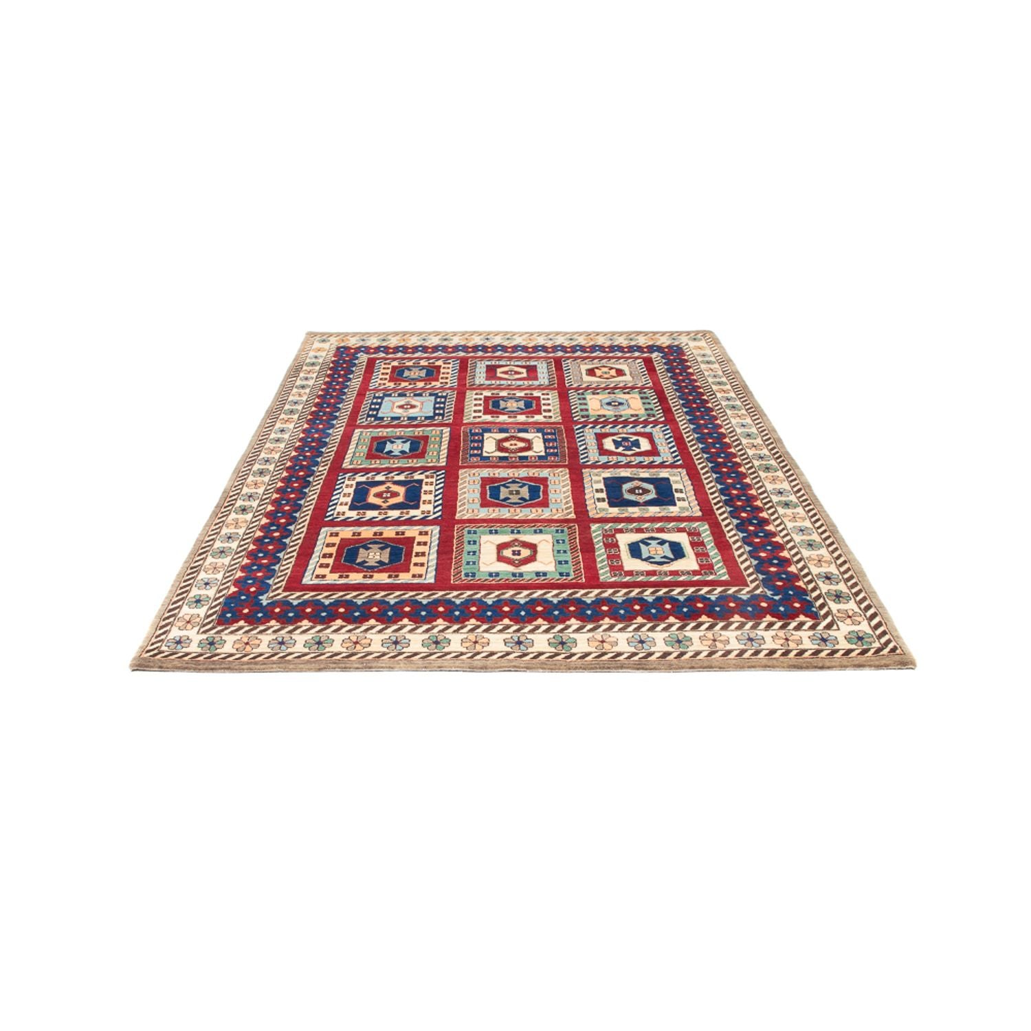 Gabbeh-tæppe - Loribaft Indus - 241 x 168 cm - flerfarvet