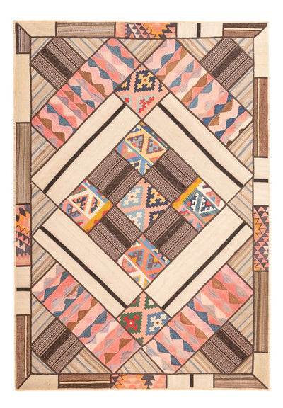 Patchwork-tæppe 160x230cm - Perserteppich Wollteppich