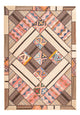 Patchwork-tæppe 230x160cm - Perserteppich Wollteppich