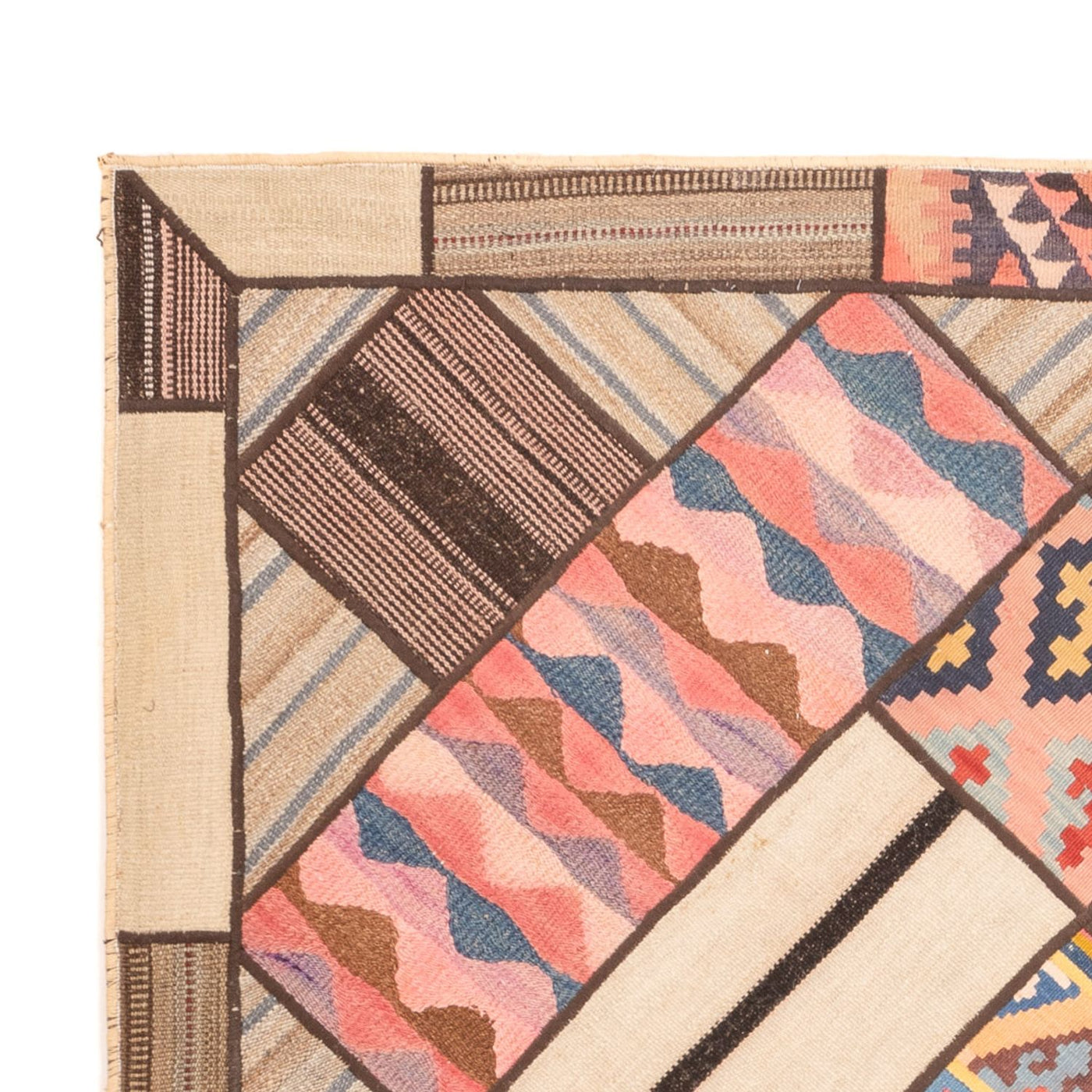 Patchwork-tæppe 230x160cm - Perserteppich Wollteppich