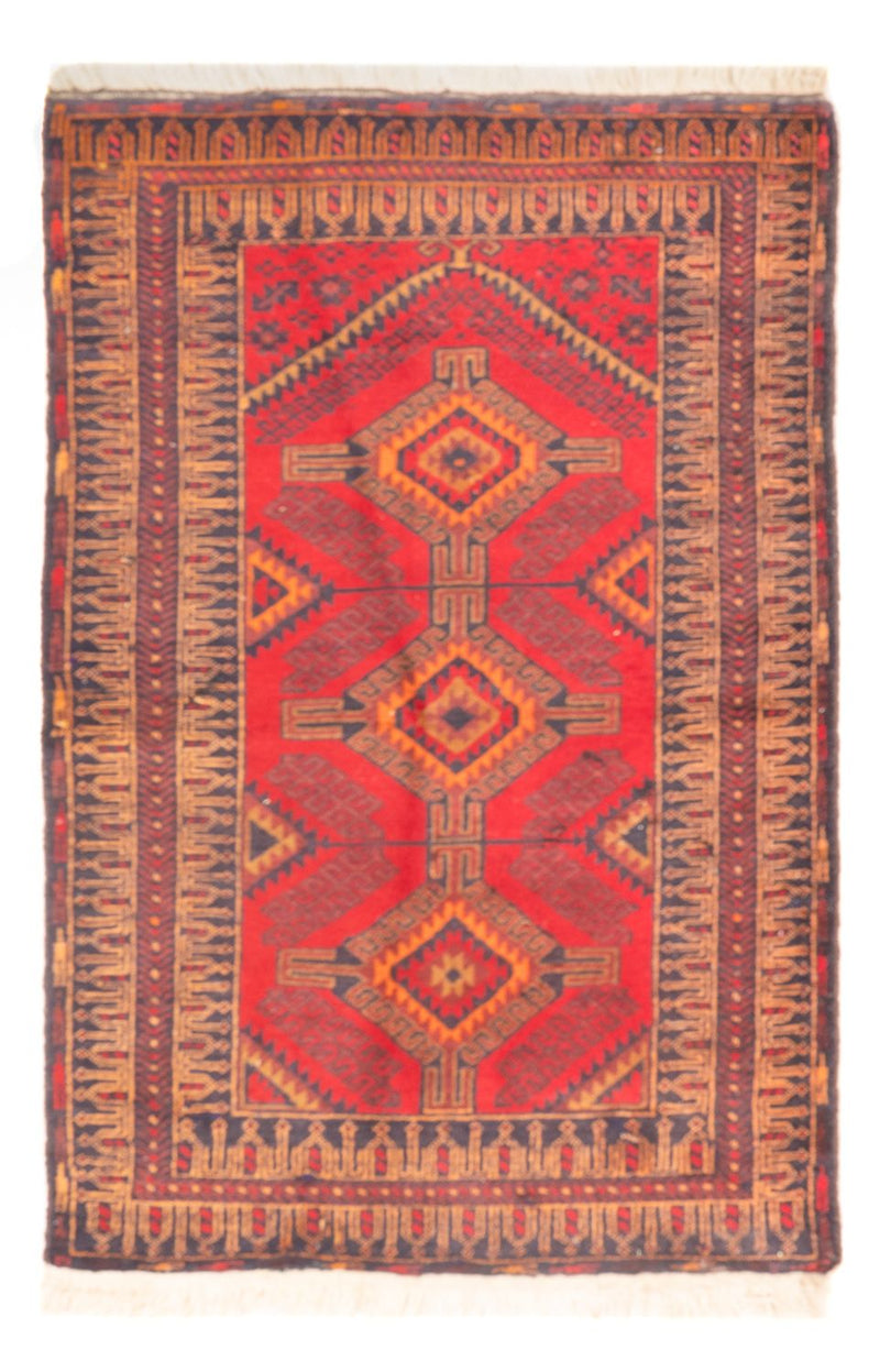 Baluch-tæppe - 142 x 95 cm - rød