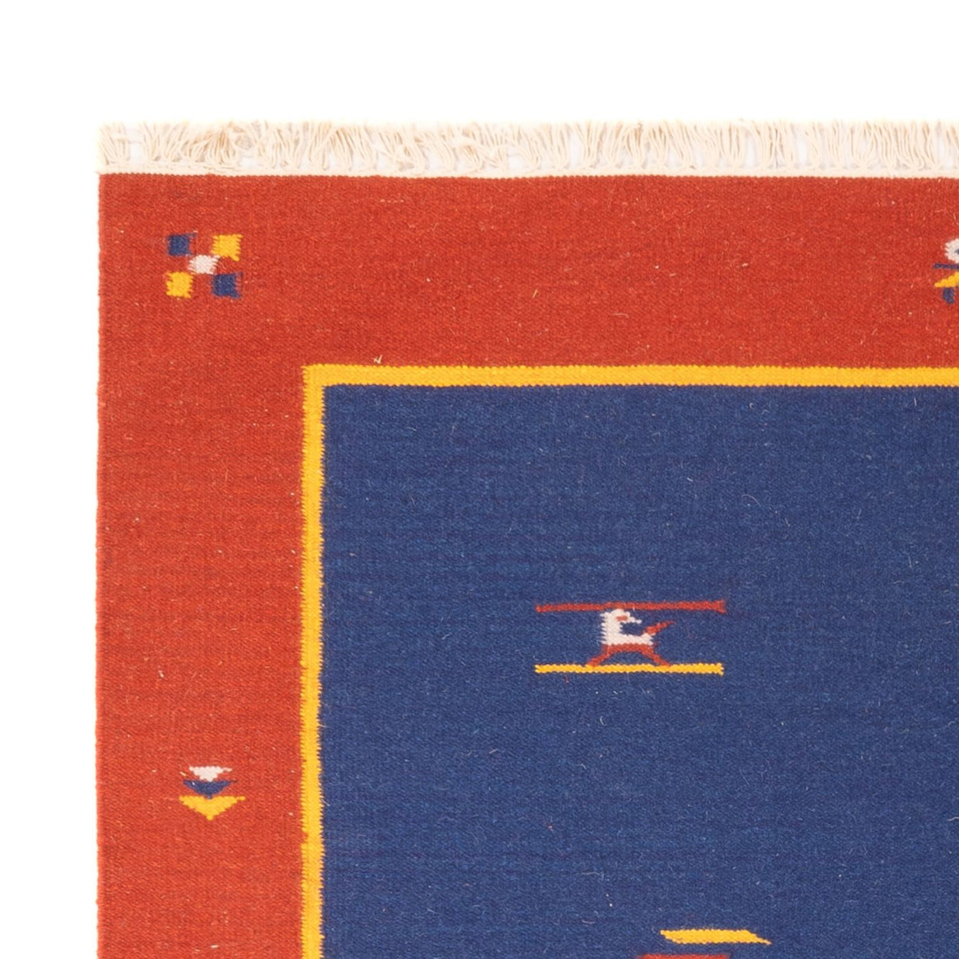 Moderne kilim Tæppe 200x140cm - Uldtæppe