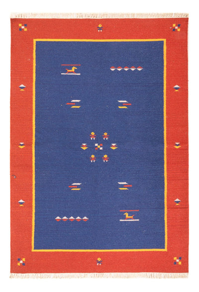 Moderne kilim Tæppe 140x200cm - Uldtæppe