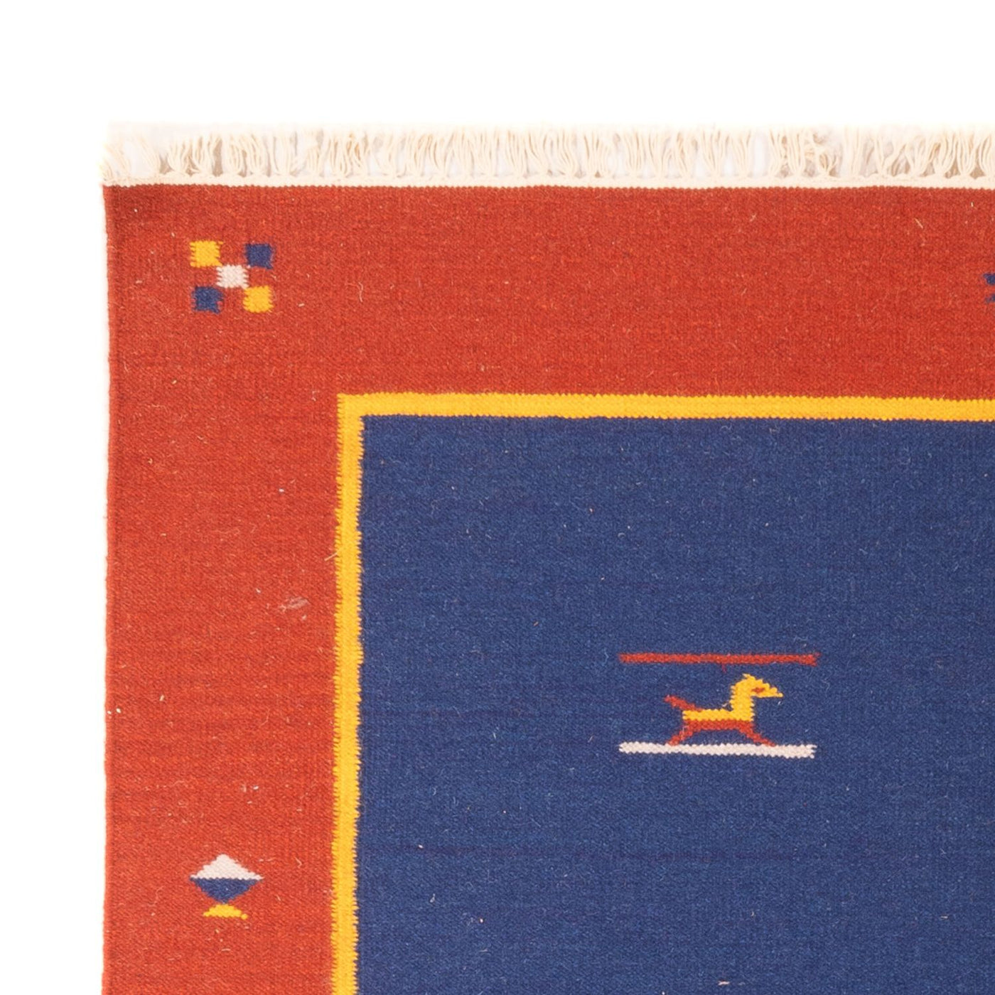 Moderne kilim Tæppe 200x140cm - Uldtæppe