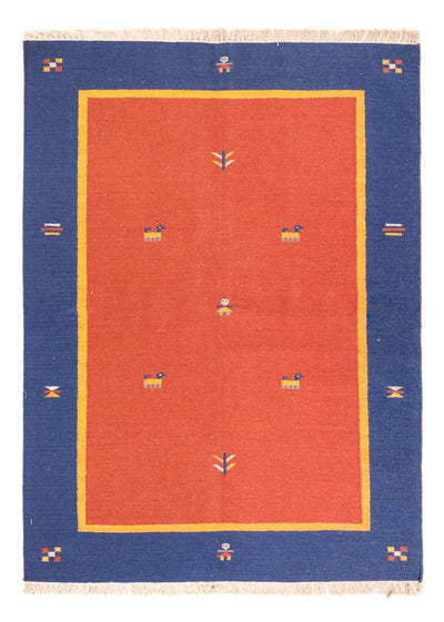 Moderne kilim Tæppe 140x200cm - Uldtæppe