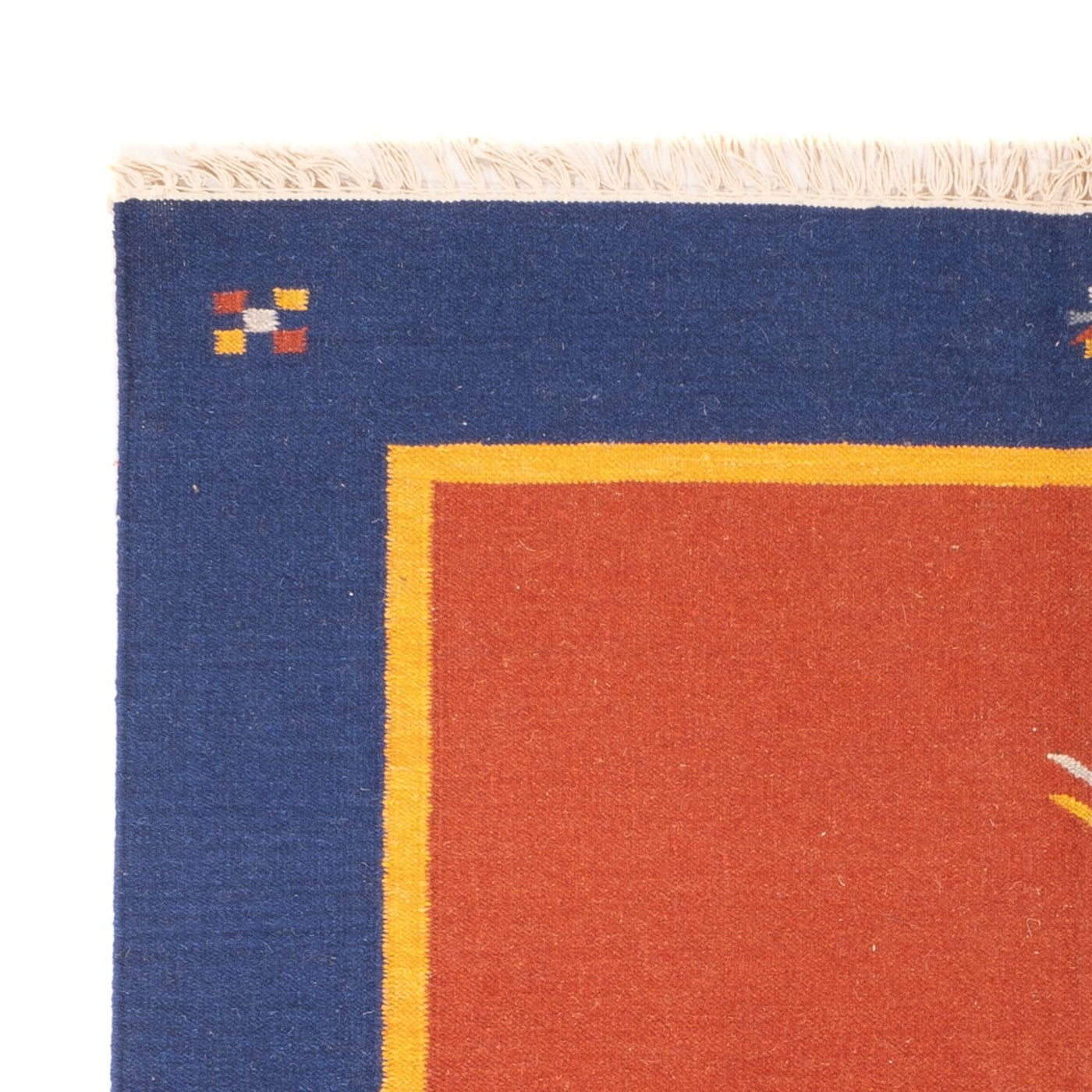 Moderne kilim Tæppe 200x140cm - Uldtæppe
