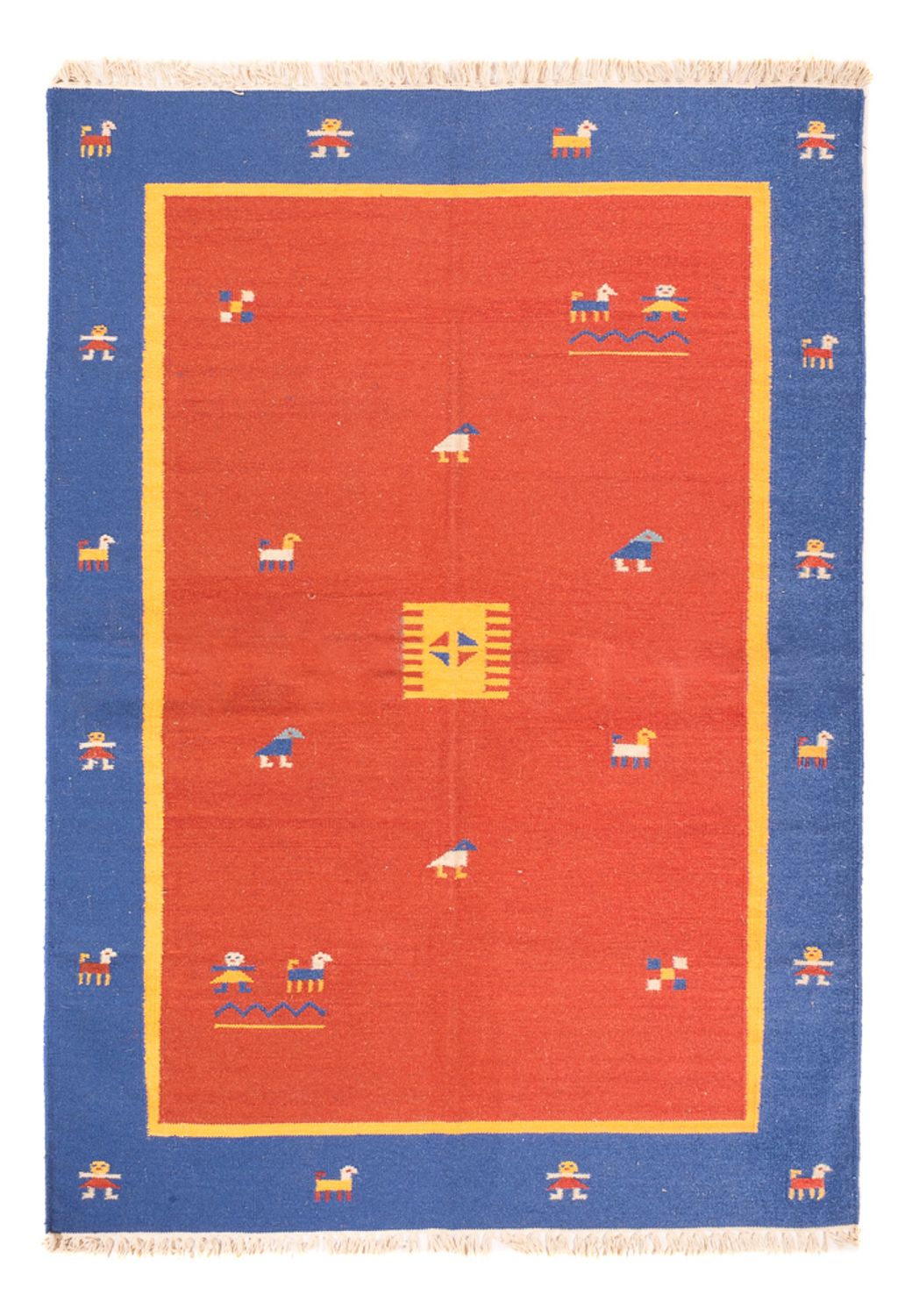 Kelim-tæppe - Trendy - 200 x 140 cm - flerfarvet