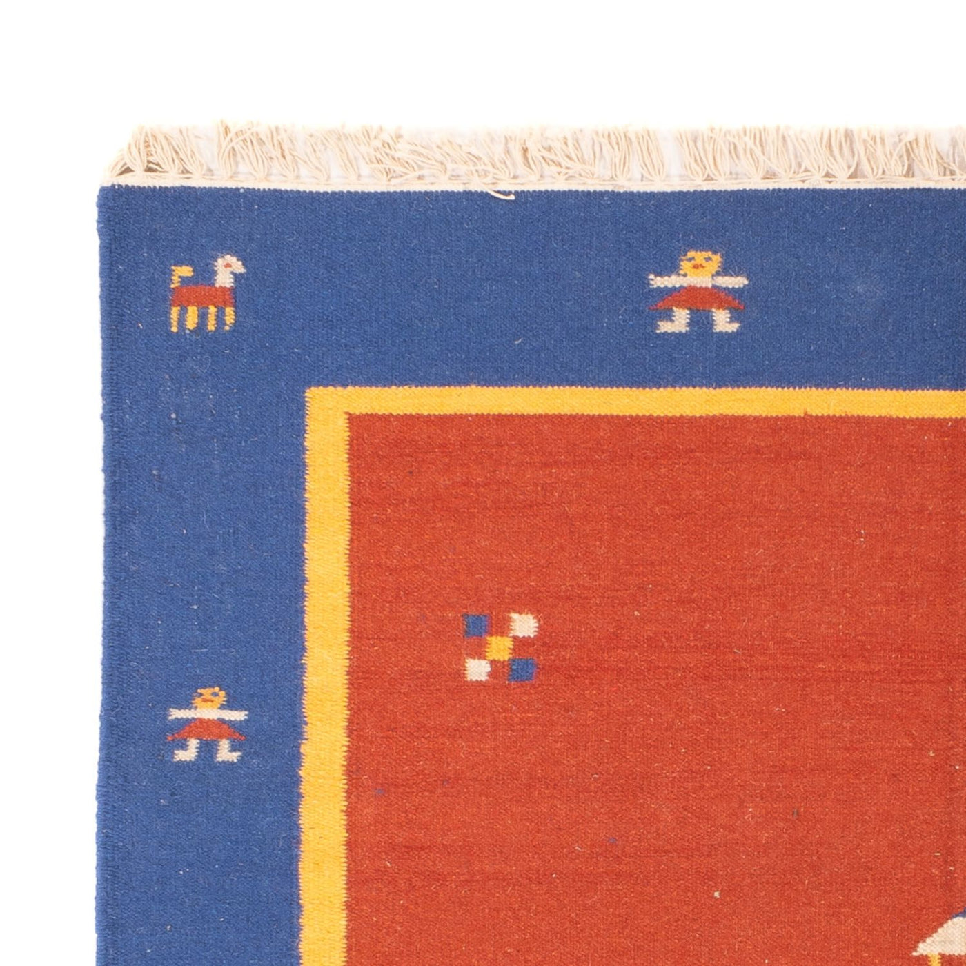 Moderne kilim Tæppe 200x140cm - Uldtæppe