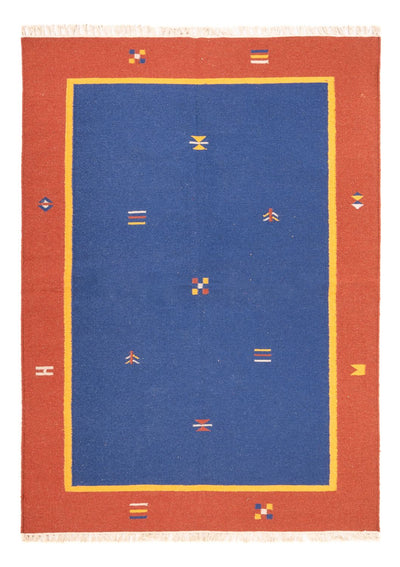 Moderne kilim Tæppe 140x200cm - Uldtæppe