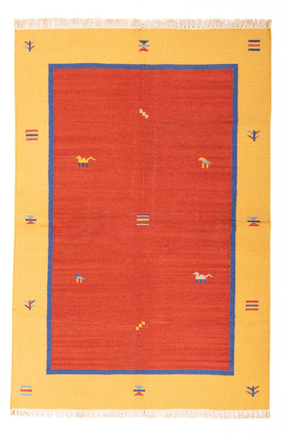 Moderne kilim Tæppe 140x200cm - Uldtæppe