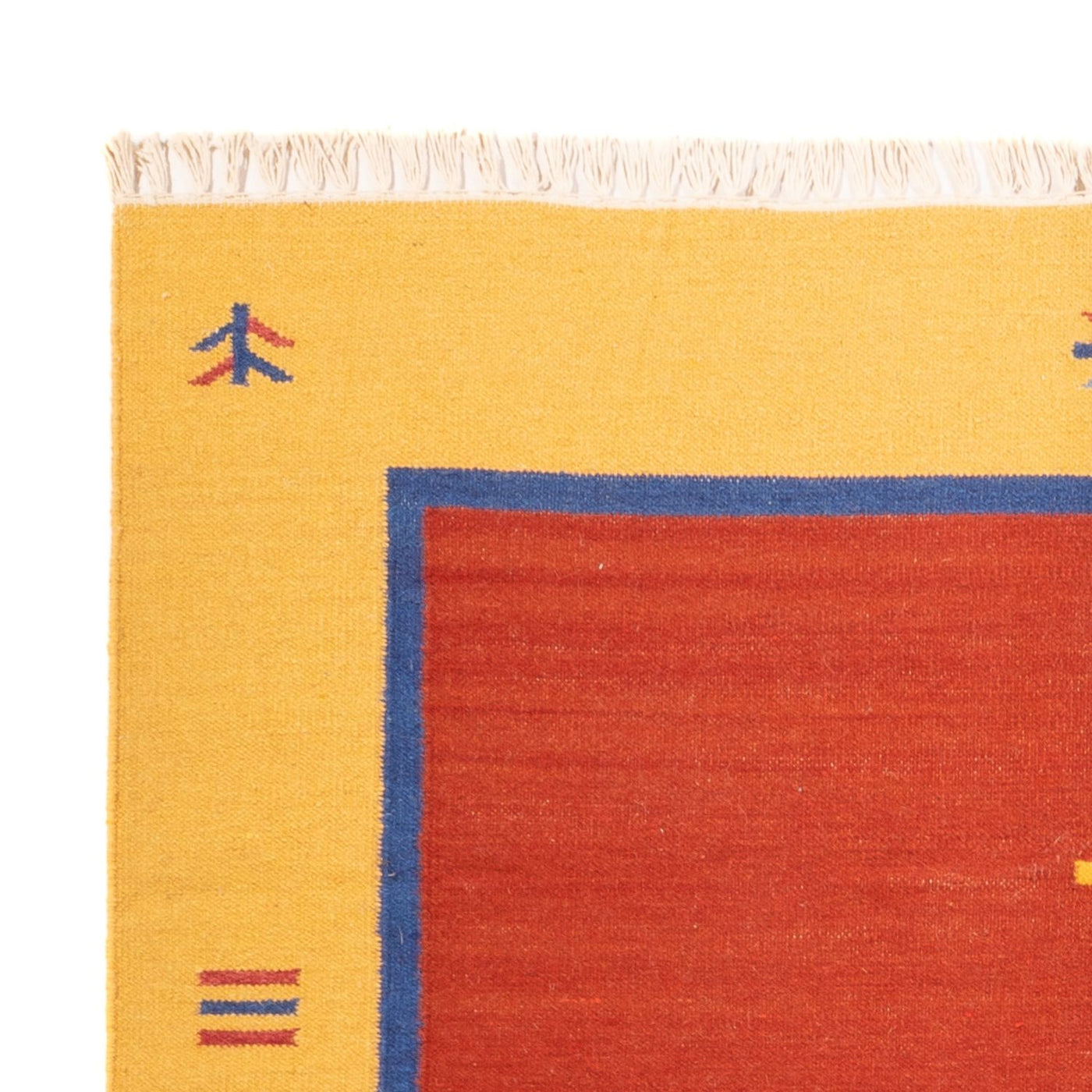 Moderne kilim Tæppe 200x140cm - Uldtæppe
