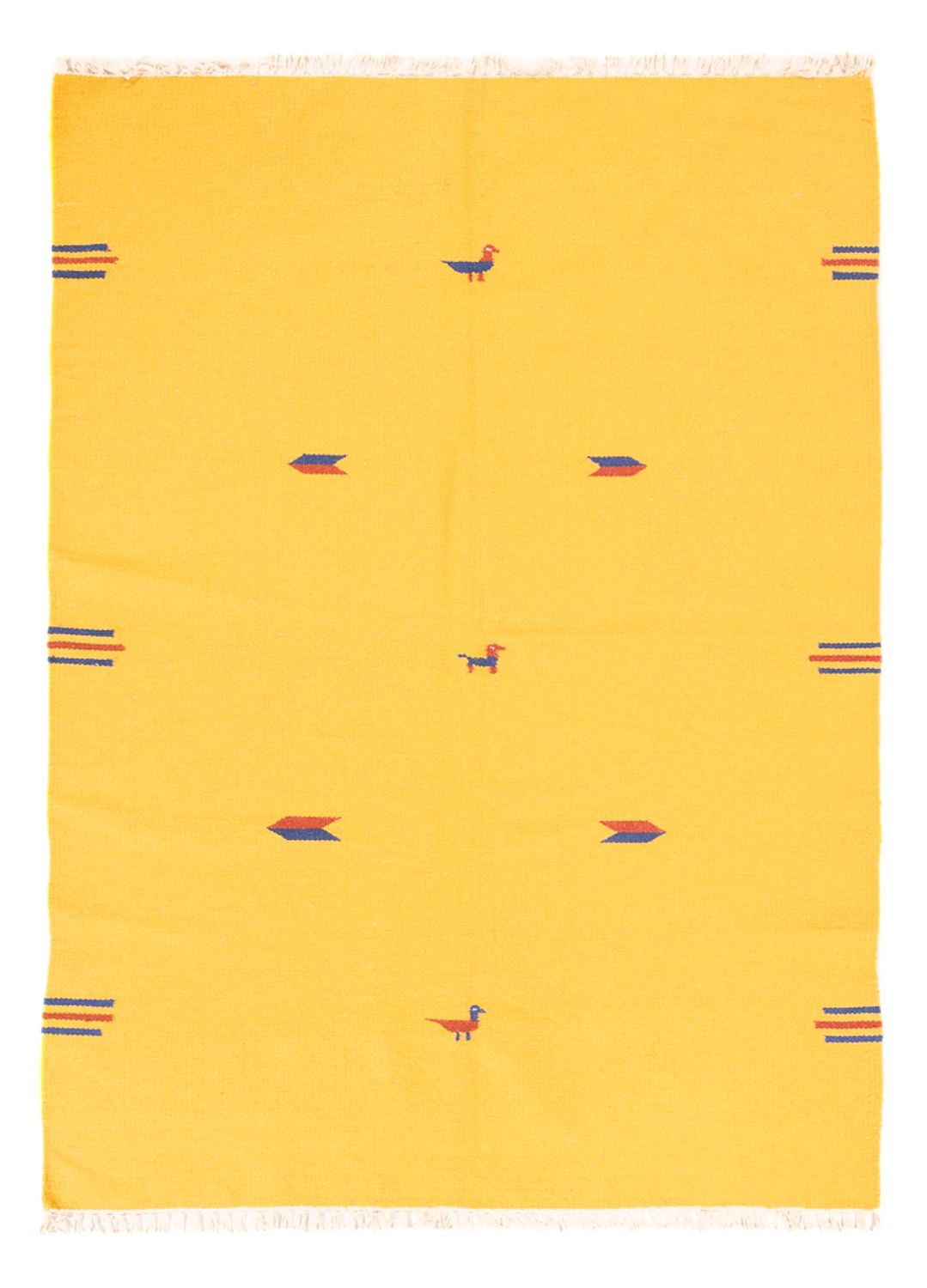 Kelim-tæppe - Trendy - 180 x 120 cm - gul