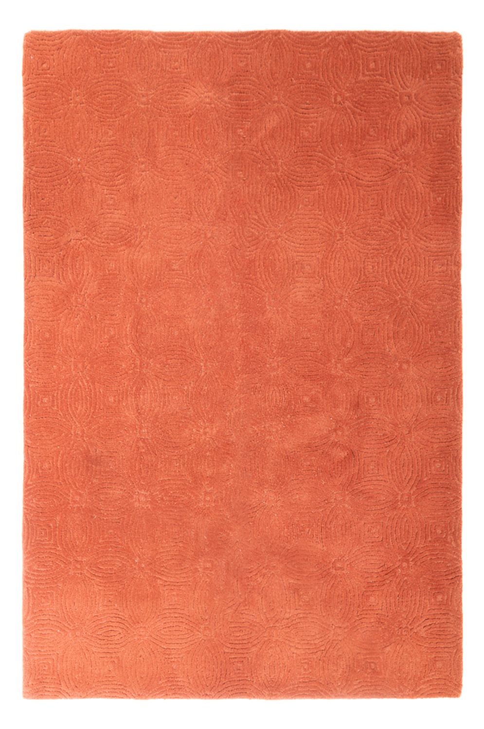 Uldtæppe - 273 x 182 cm - rust