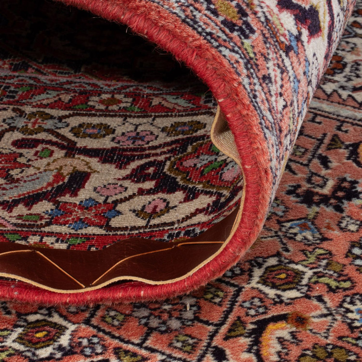 Persisk tæppe - Bijar - 300 x 200 cm - lysrød