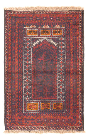 Løber Baluch-tæppe - 139 x 84 cm - flerfarvet