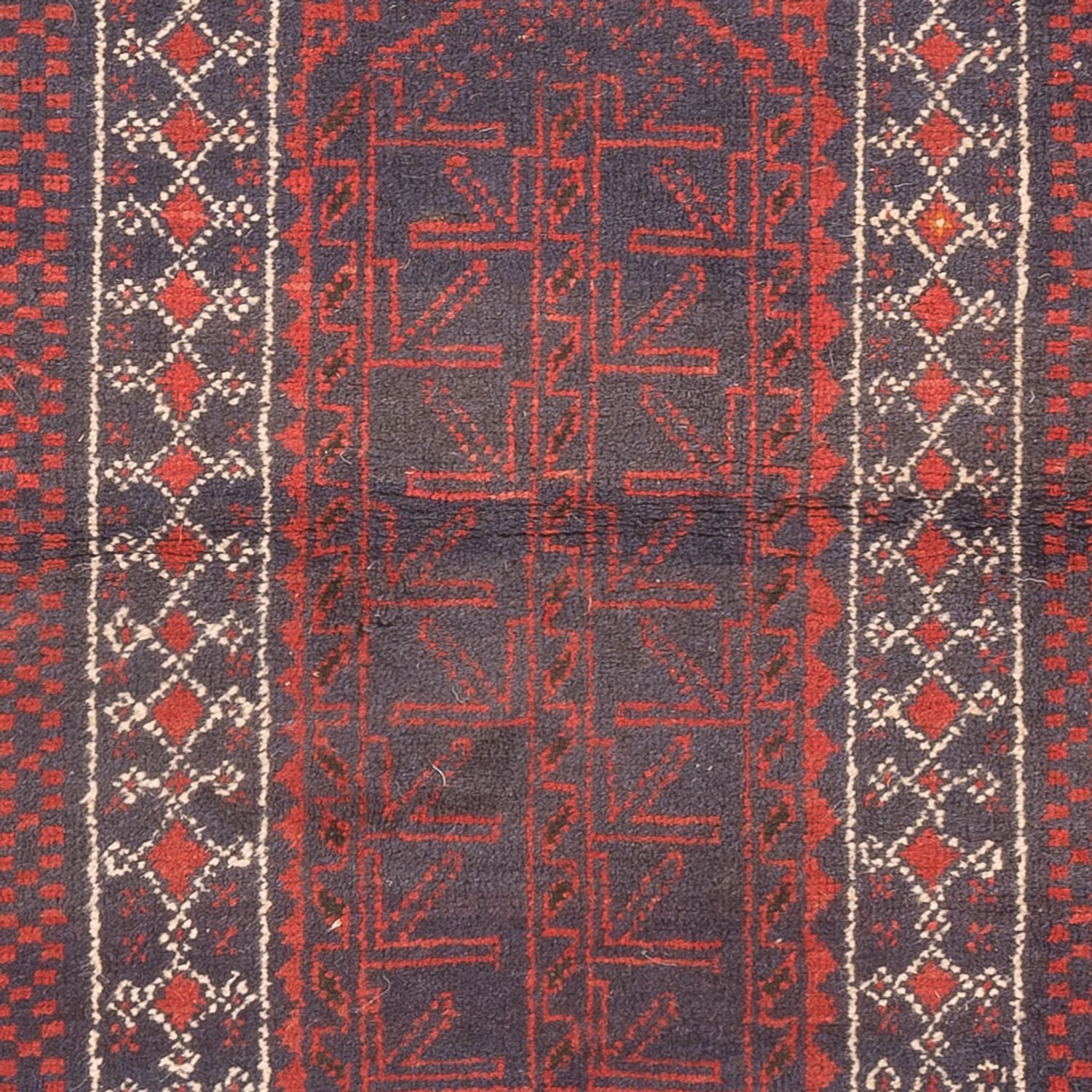 Løber Baluch-tæppe - 139 x 84 cm - flerfarvet