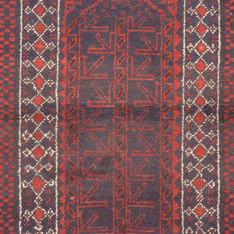 Løber Baluch-tæppe - 139 x 84 cm - flerfarvet